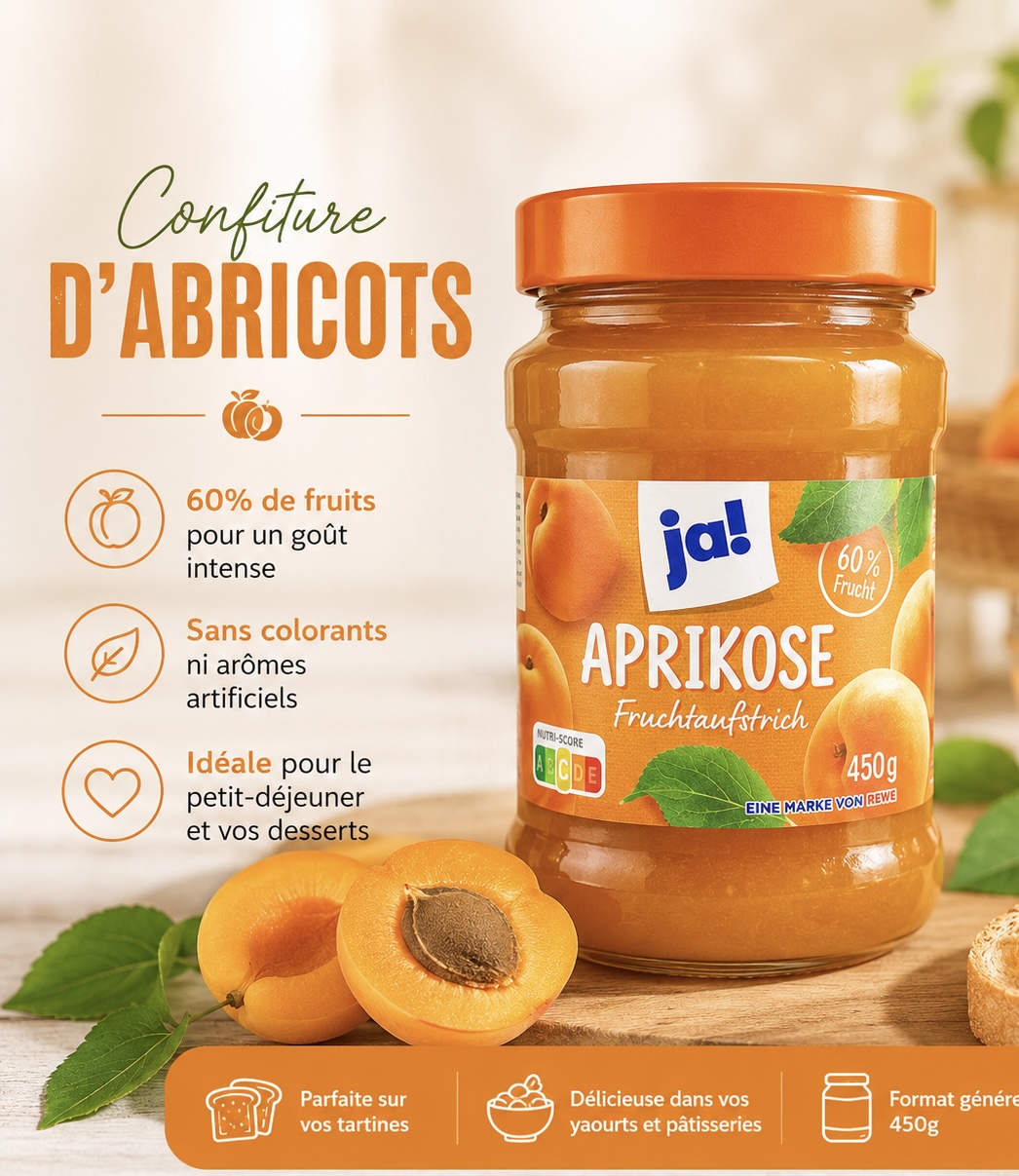 JA CONFITURE D'ABRICOTS