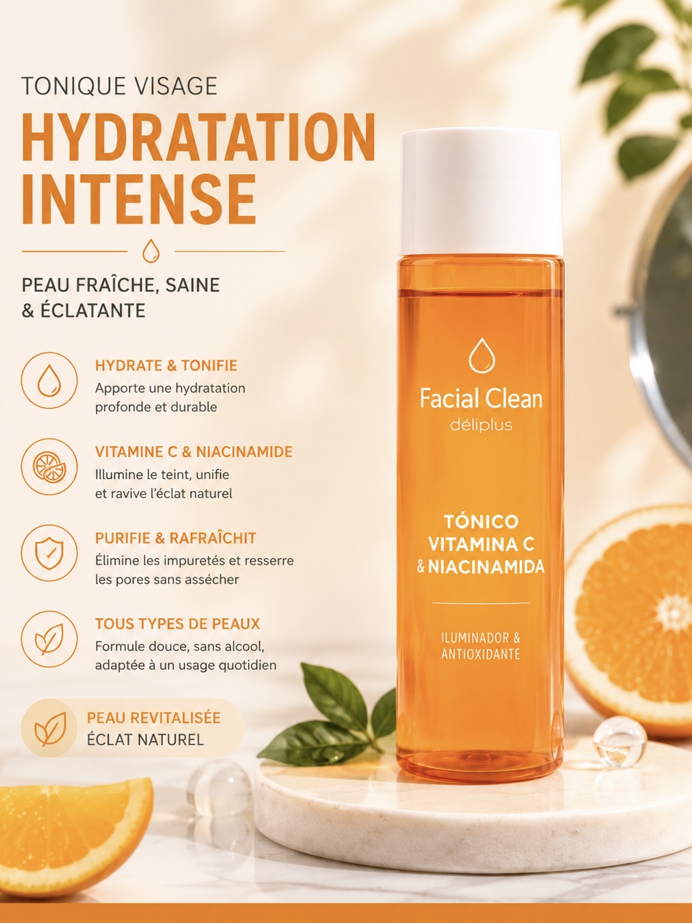 Facial Clean VITAMINA C & NIACINAMIDA