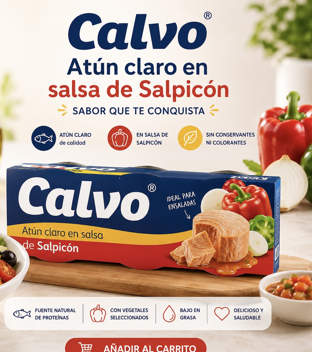 Calvo Atún claro en salsa de Salpicón